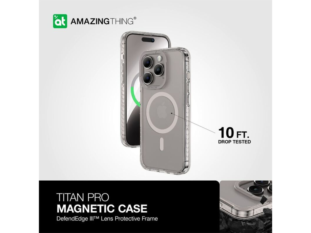 جراب Titan Pro MagSafe المقاوم للسقوط لهاتف iPhone 15 pro max من Amazing Thing - Titan Grey جراب Titan Pro MagSafe المقاوم للسقوط لهاتف iPhone 15 pro max من Amazing Thing - Titan Grey